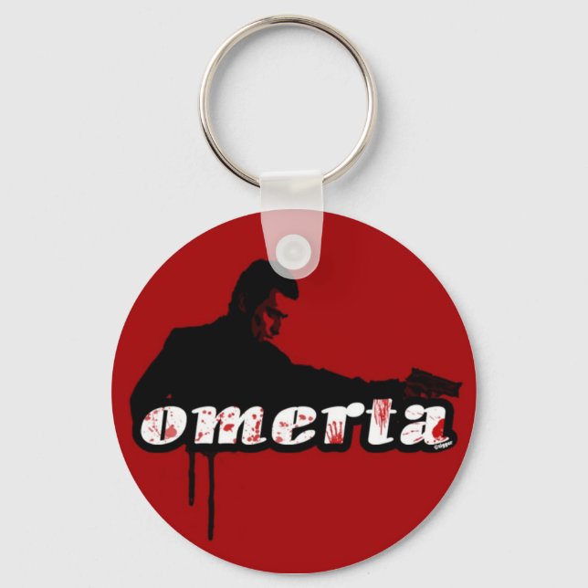 Llavero Omerta Keychain para las teclas de wiseguys (Anverso)