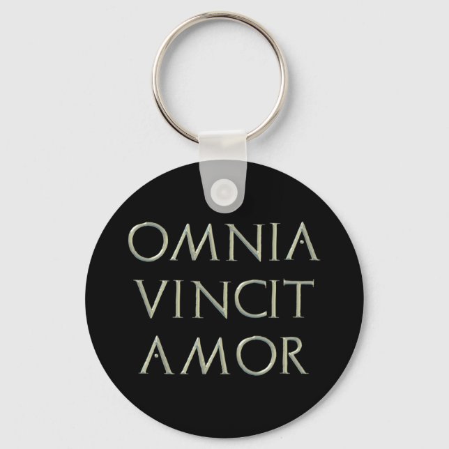 Llavero Omnia Vincit Amor Keychain (Anverso)