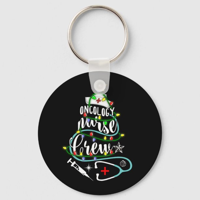 Llavero Oncología de la oncóloga navideña Oncología Enferm (Anverso)