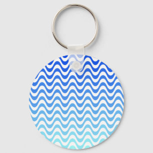 Llavero Ondas azules degradadas