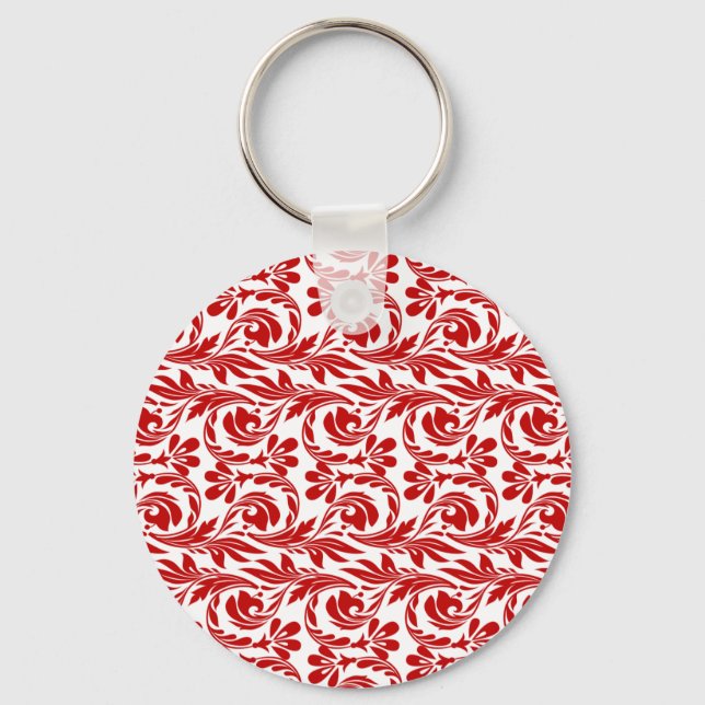Llavero Ondas, Keychain rojo-blanco (Anverso)