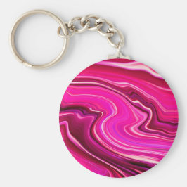 Llavero Ondas rosadas y púrpura