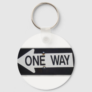 Llavero One Way Sign