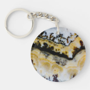 Llavero Onyx de encaje plateado