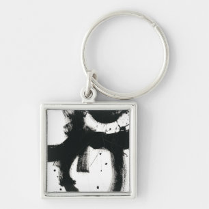 Llavero Onyx Gesture - Black Paint Strokes