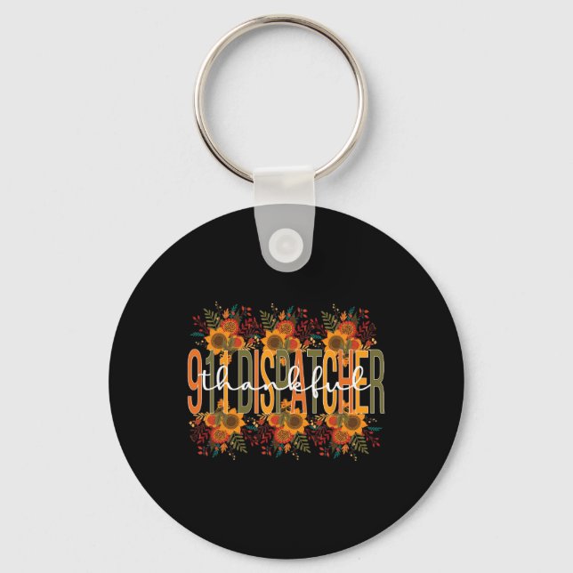 Llavero Operador de Acción de Gracias 911 Dispatcher 911 (Anverso)