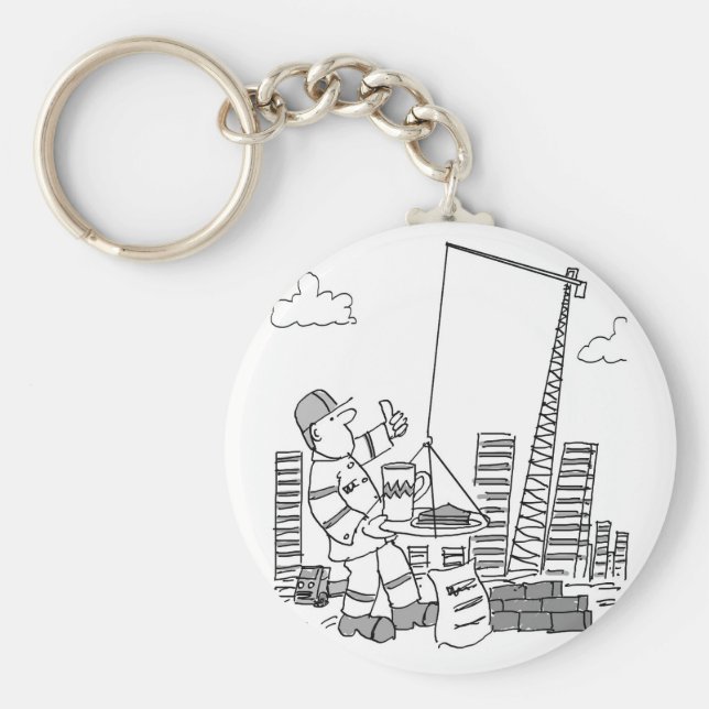 Llavero Operador de la grúa del sitio de construcción (Frente)