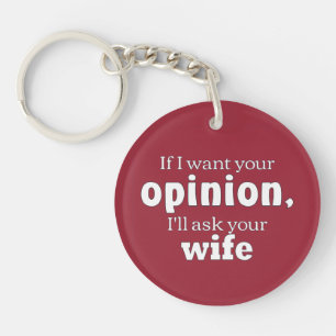 Llavero Opinión preguntar a la esposa wf