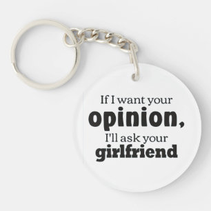 Llavero Opinión pregunte a la novia bf