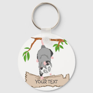 Llavero Opossum con signo