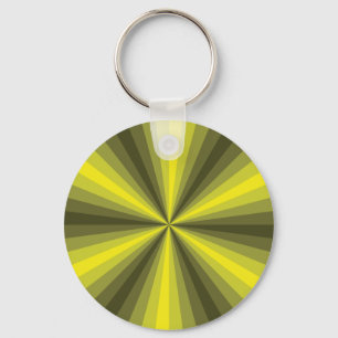 Llavero Optical Illusion Yellow Keychain