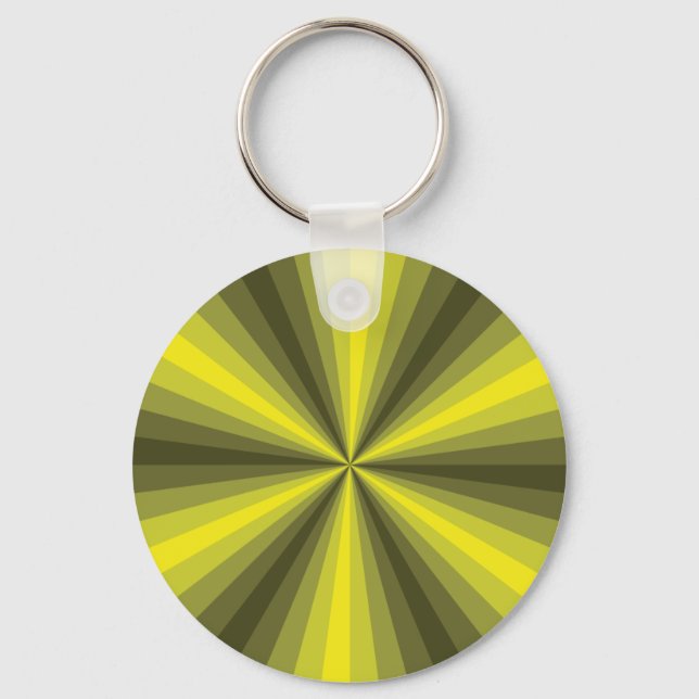 Llavero Optical Illusion Yellow Keychain (Anverso)