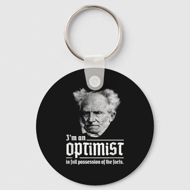 Llavero Optimista Arthur Schopenhauer Pessimism P (Anverso)