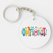 Llavero Optimista – Colorido y Motivacional