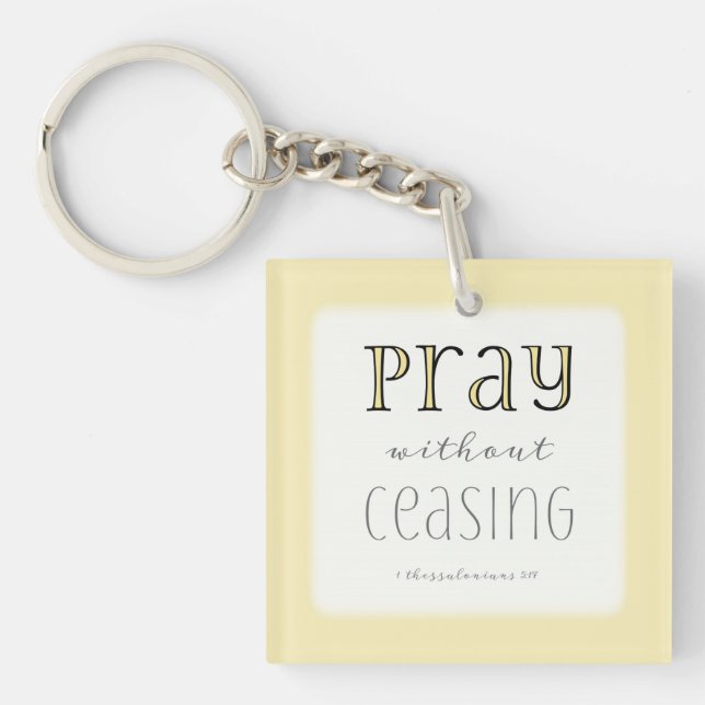 Llavero Ora sin cesar - 1 Tes 5:17 (Frente)