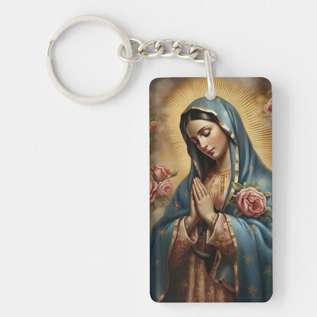 Llavero Oración A Nuestra Señora De Guadalupe (Frente)