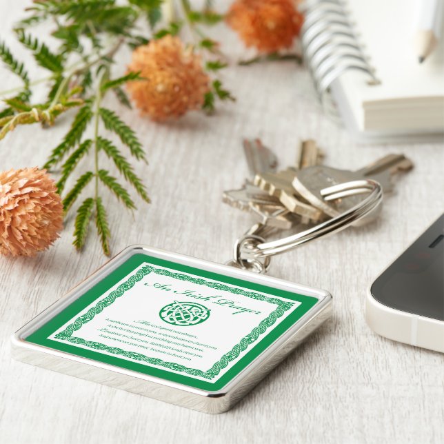 Llavero Oración Celta Día de San Patricio (Lado)