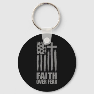Llavero Oración de fe sobre el miedo Orgullo de América Ba