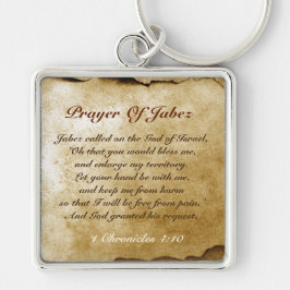 Llavero Oración de Jabez Bible contra Keychain