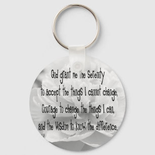 Llavero Oración de Serenity Peony Keychain