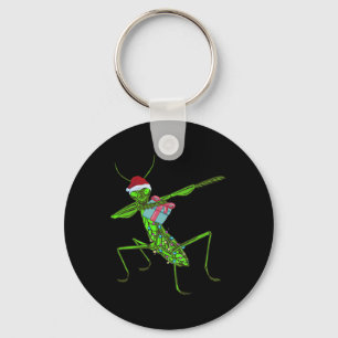 Llavero Oración Mantis Navidad Navidades de Santa Hat Inse
