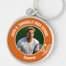 Llavero Orange Tennis Player Photo Commemorative Gift