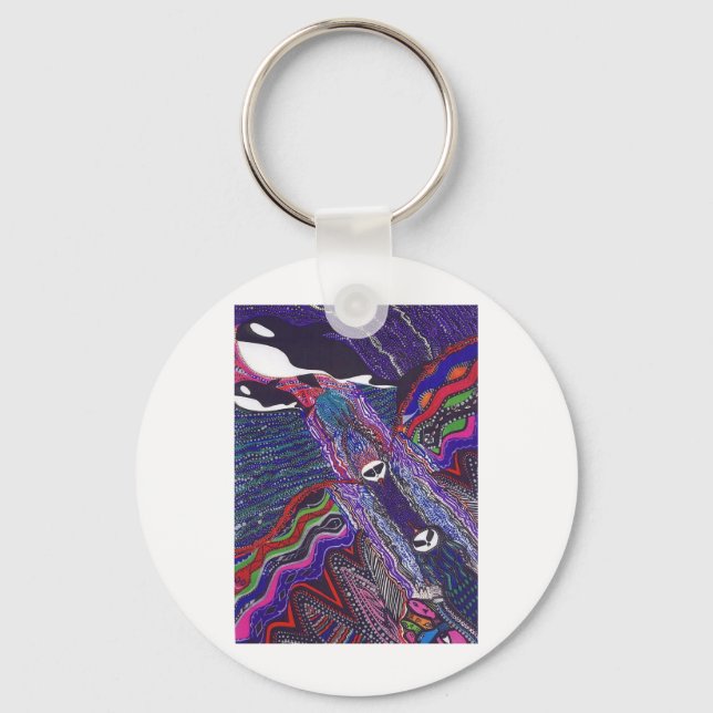 Llavero Orca Whales (Anverso)