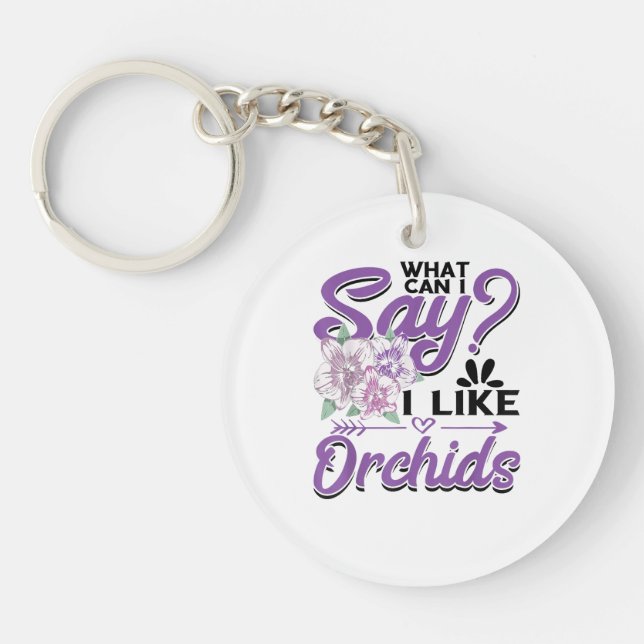 Llavero Orchid Gardening (Frente)
