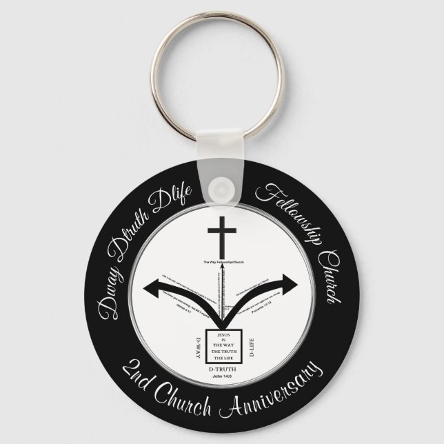 Llavero Orden Especial Dway Dtruth Dlife Church Keychain (Anverso)