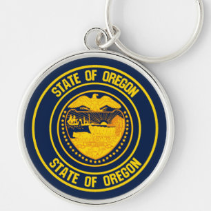Llavero Oregon Round Emblem