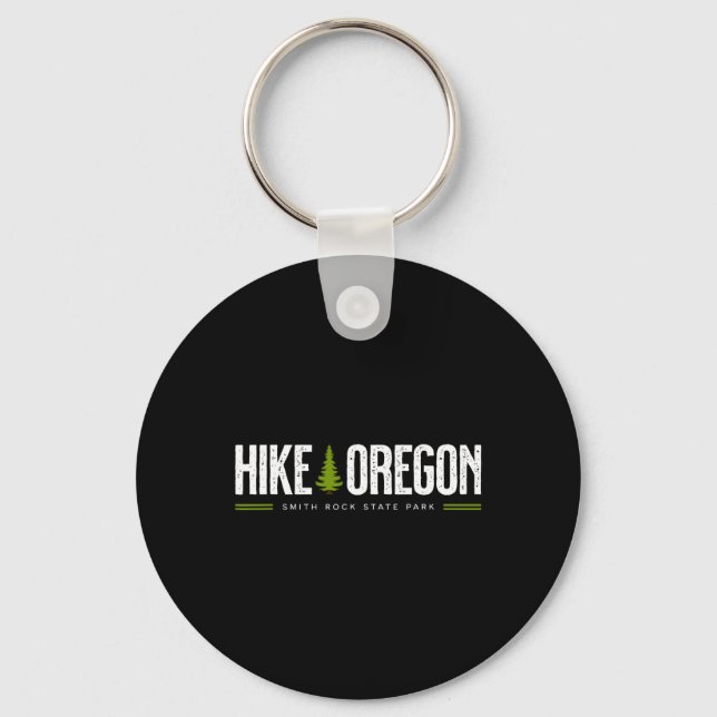 Llavero Oregon Smith Rock State Park Hike Tree Retro Graph (Anverso)