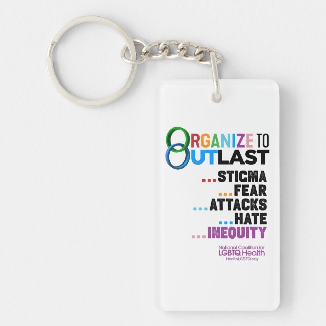 Llavero Organize to Outlast Keychain (Frente)