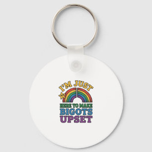 Llavero Orgullo Antiguo de Bigots Molesta Diseño de Camise
