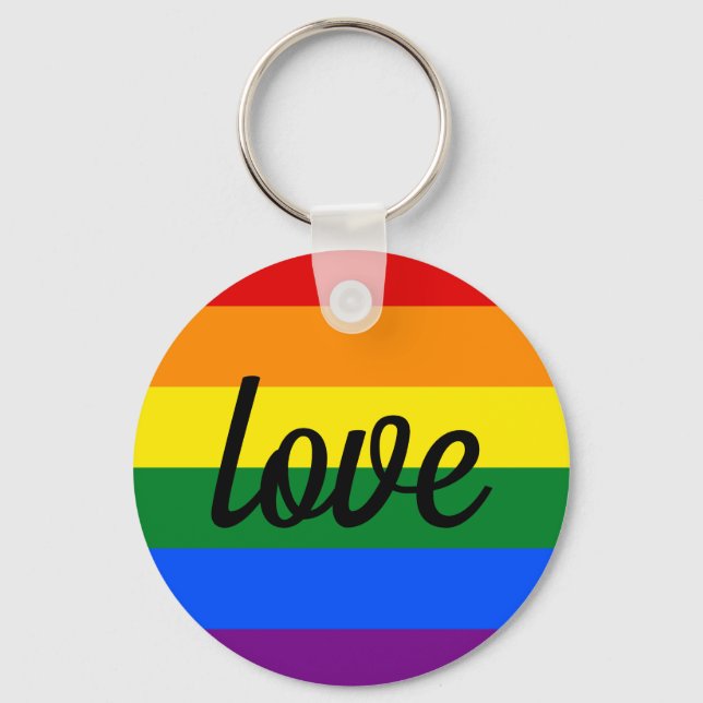 Llavero Orgullo arcoiris (Anverso)