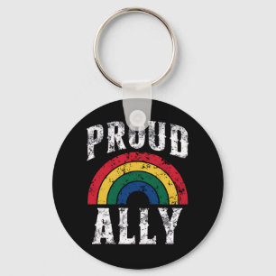 Llavero Orgullo Arcoíris Aliado Orgulloso Lesbiana Orgullo