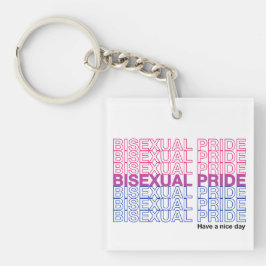 Llavero Orgullo bisexual acrílico