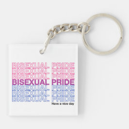 Llavero Orgullo bisexual acrílico
