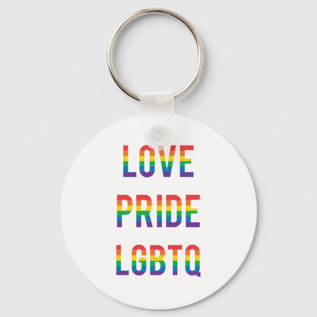 Llavero Orgullo de amor LGBTQ (Anverso)