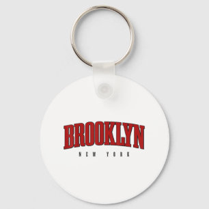 Llavero Orgullo de Brooklyn Nueva York Nyc Ny Retro Sports