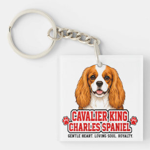 Llavero 🐾 Orgullo de familia del Cavalier King Charles Sp