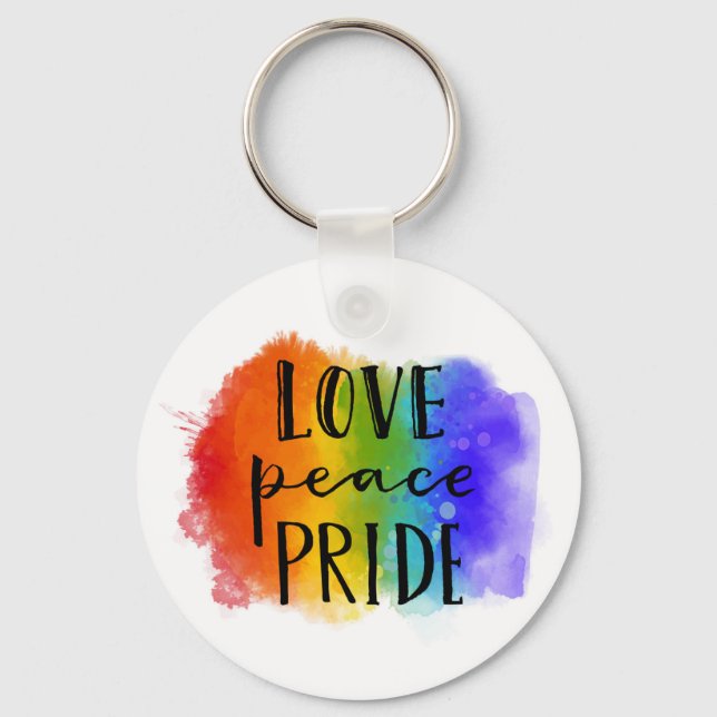 Llavero Orgullo de la Paz de Amor (Anverso)