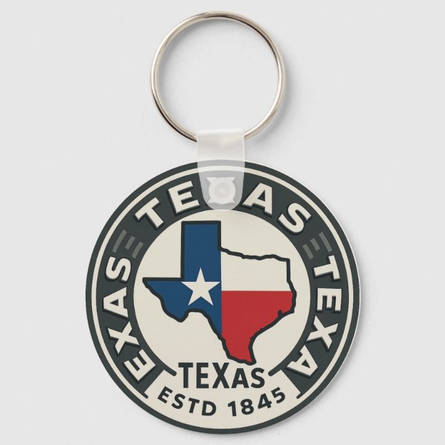 Llavero Orgullo del estado de Texas (Reverso )