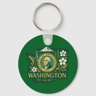 Llavero Orgullo del estado de Washington
