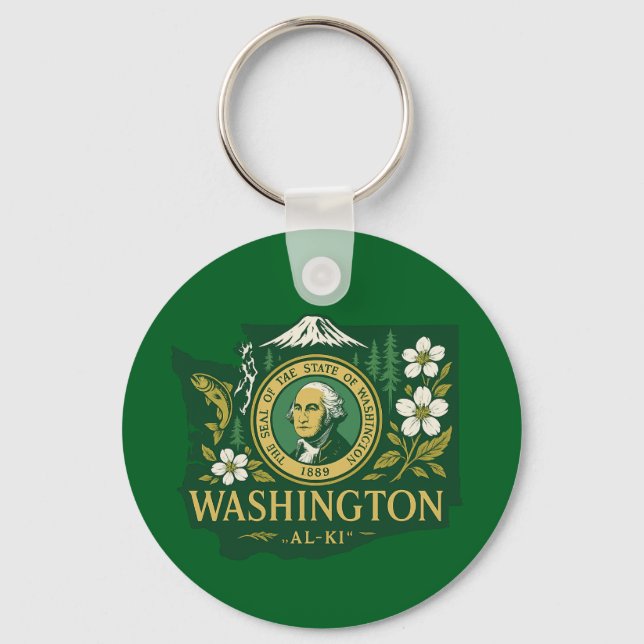 Llavero Orgullo del estado de Washington (Anverso)