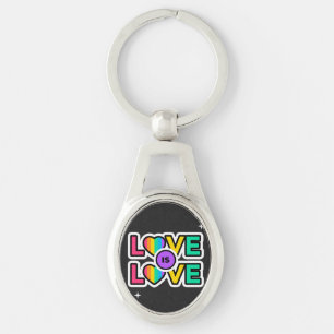 Llavero Orgullo. El amor es el amor. Colores del arcoiris