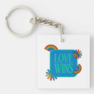 Llavero Orgullo- el amor gana. Gay rainbow lgbtq Keychai