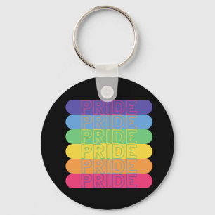 Llavero Orgullo en colores arcoiris