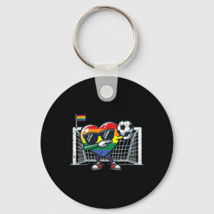 Llavero Orgullo Gay Corazón Fútbol Lgbtq Aliado Arcoíris H