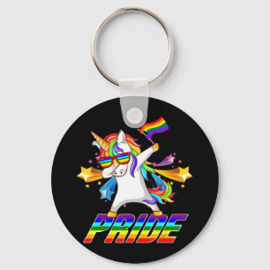 Llavero Orgullo gay Dabbing Unicorn Lgbt