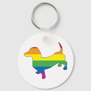 Llavero Orgullo gay Dachshund/Wiener